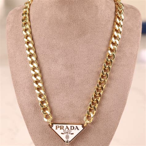 prada necklace triangle dupe.